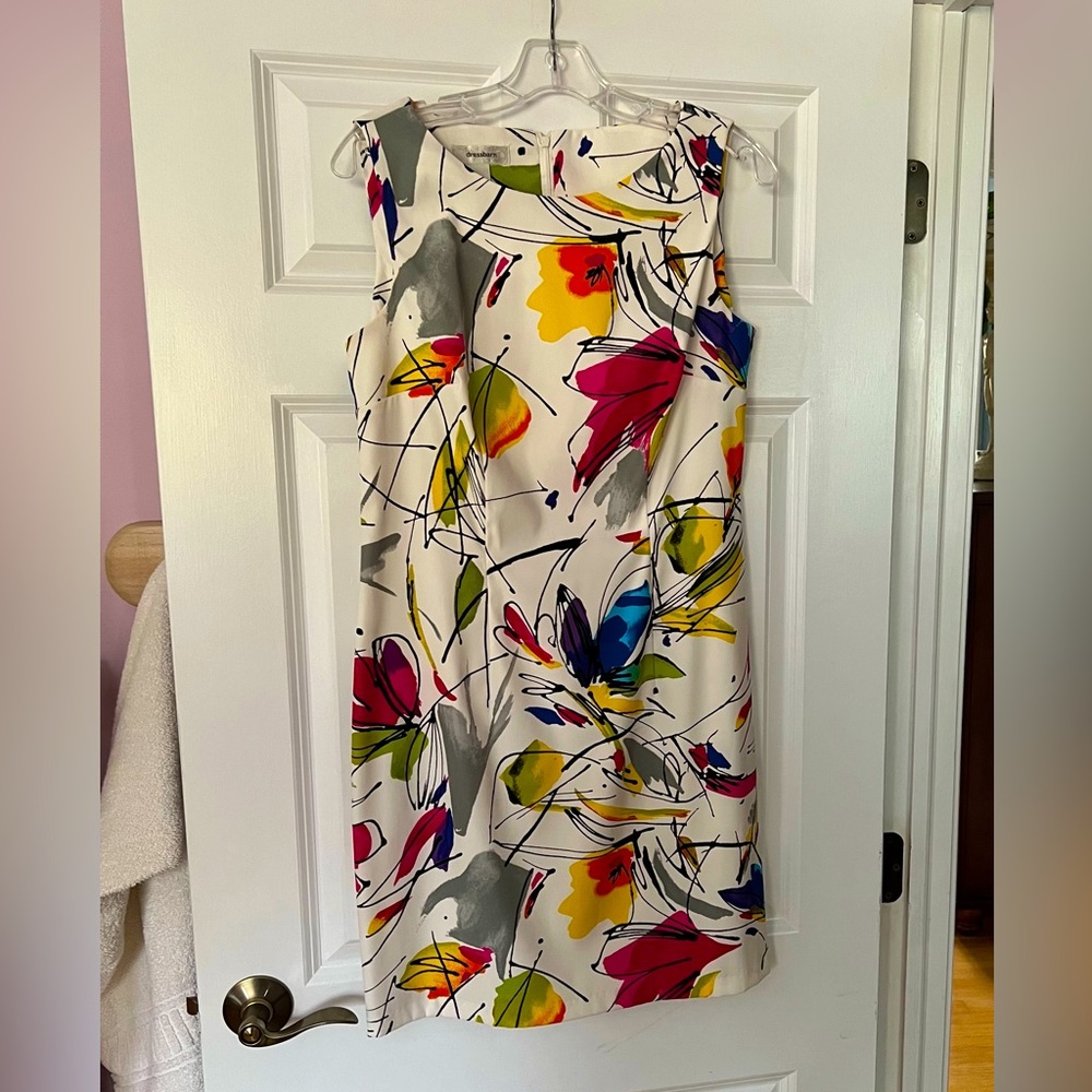 Dressbarn sleeveless print dress